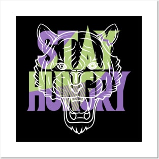 Stay Hungry Canyon Purple Posters and Art